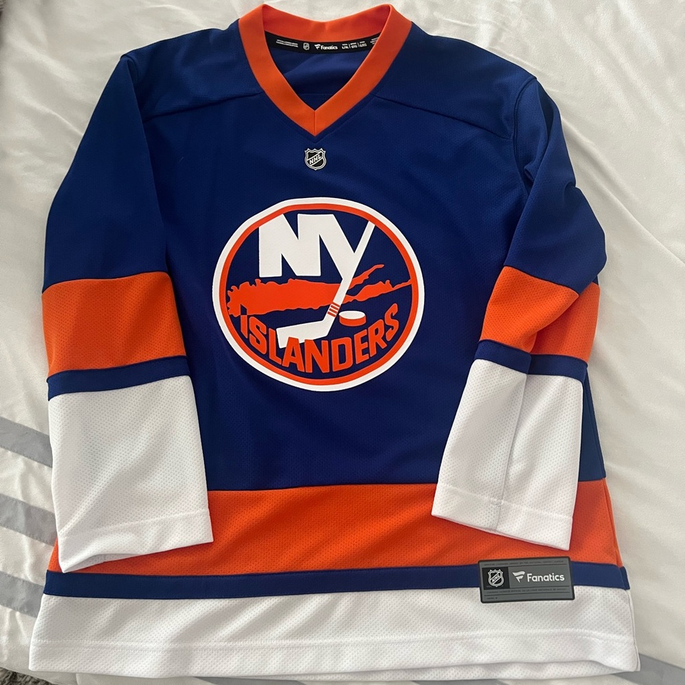 Fanatics New York Islanders Parise Blue and Orange Jersey